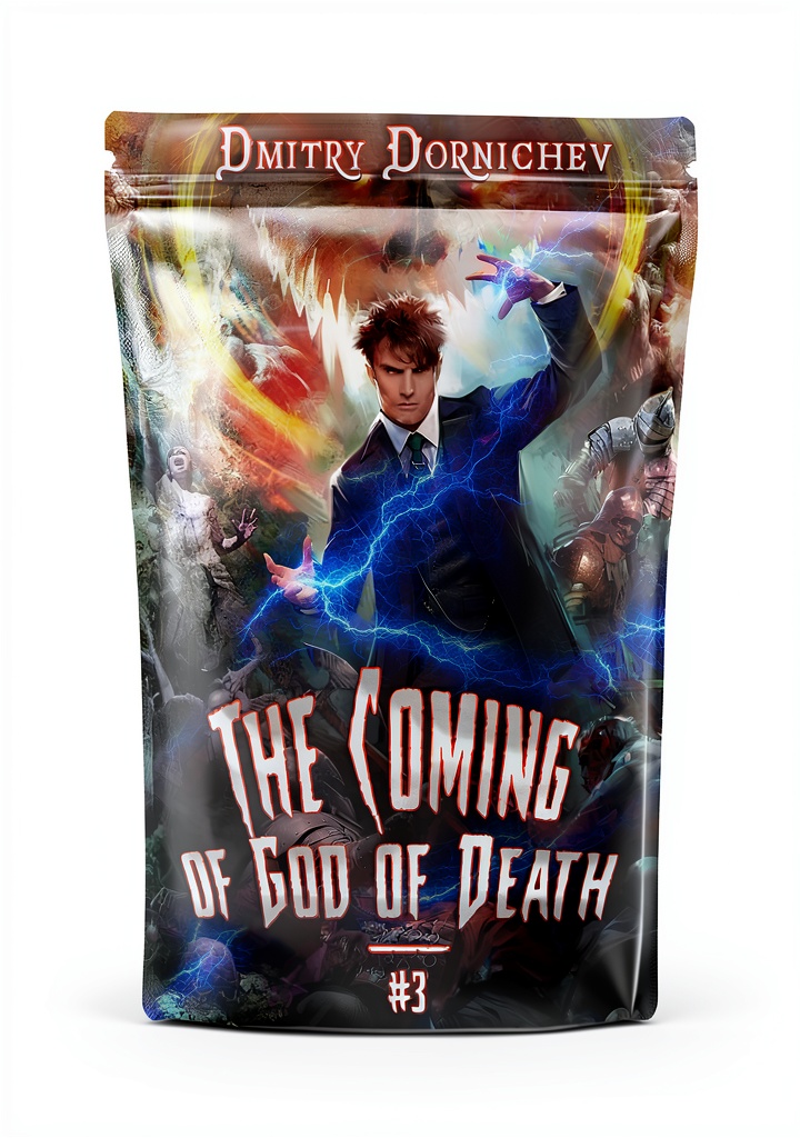 Kindle edition of The Coming of God of Death Book 3 on a device screen