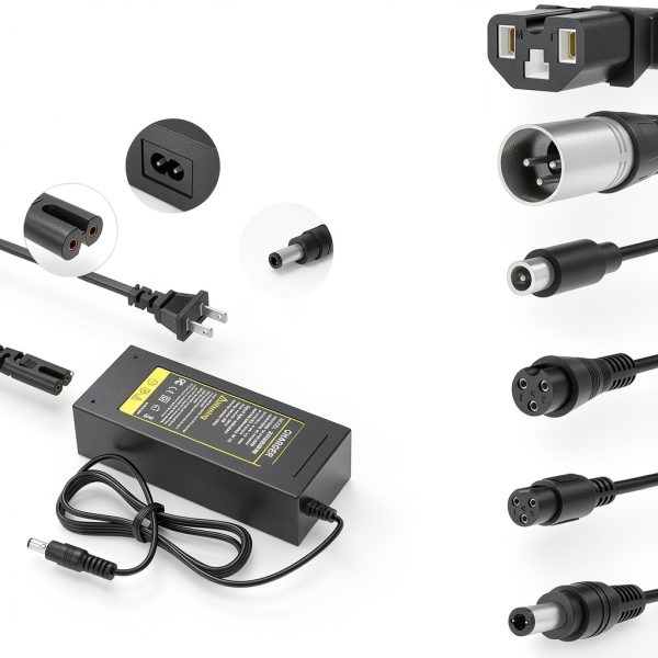 Pinkind 54.6V Scooter Battery Charger Universal 7 Plugs-1